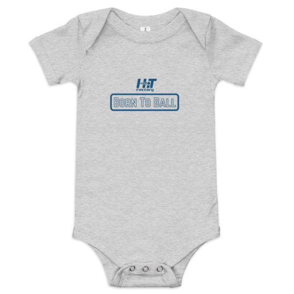 Baby short sleeve one piece - Born to Ball - Image 3
