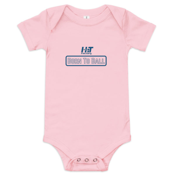 Baby short sleeve one piece - Born to Ball - Image 4
