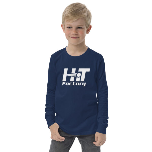 Youth long sleeve tee - White Logo