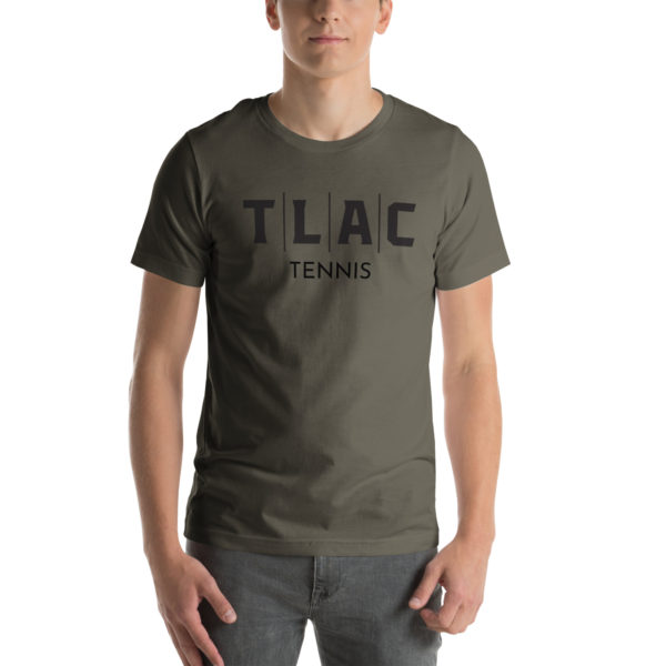 TLAC Tennis Unisex t-shirt Black Logo - Image 4