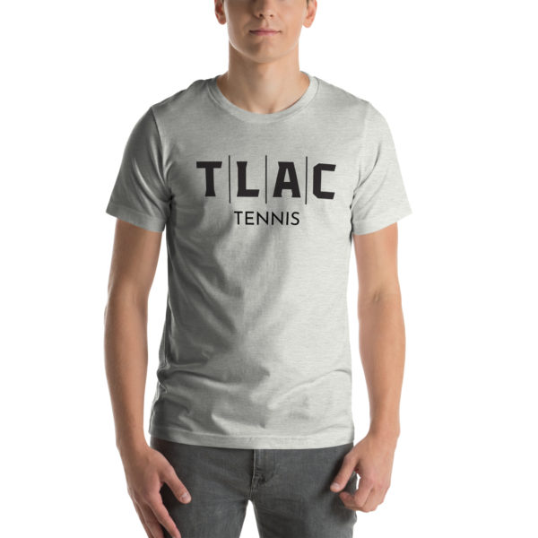 TLAC Tennis Unisex t-shirt Black Logo - Image 8